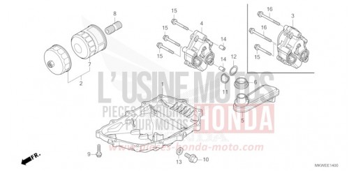OIL PAN/OIL PUMP NC750XDS de 2025